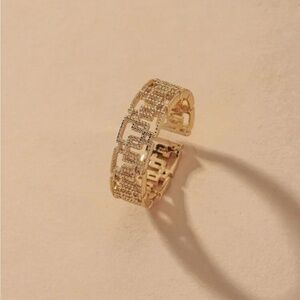 Gold Hollow Out Design Ring